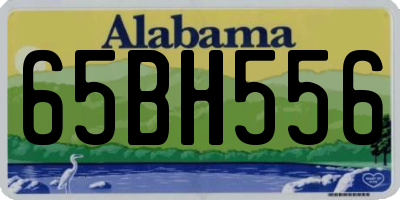 AL license plate 65BH556