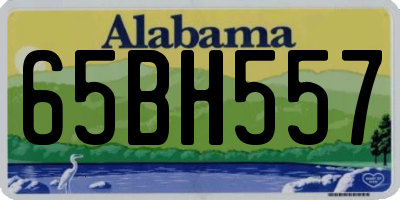 AL license plate 65BH557