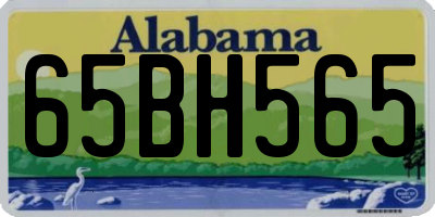 AL license plate 65BH565
