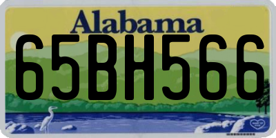 AL license plate 65BH566