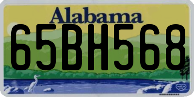 AL license plate 65BH568