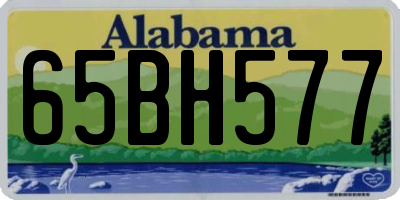 AL license plate 65BH577