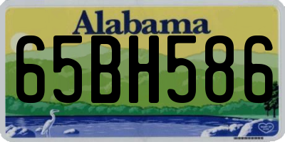 AL license plate 65BH586