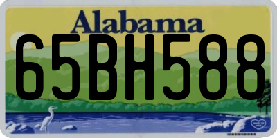 AL license plate 65BH588
