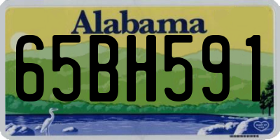 AL license plate 65BH591
