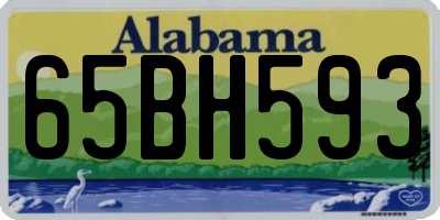 AL license plate 65BH593