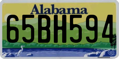 AL license plate 65BH594