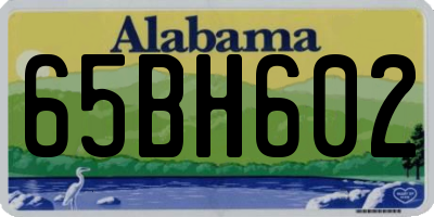 AL license plate 65BH602