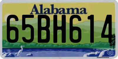 AL license plate 65BH614
