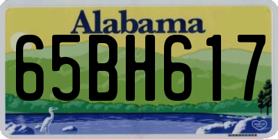 AL license plate 65BH617
