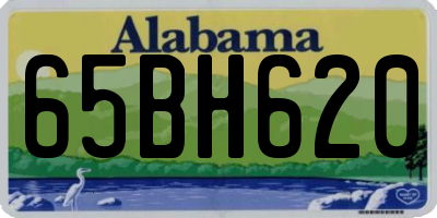 AL license plate 65BH620