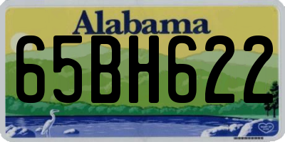 AL license plate 65BH622