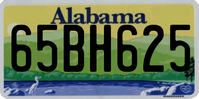 AL license plate 65BH625