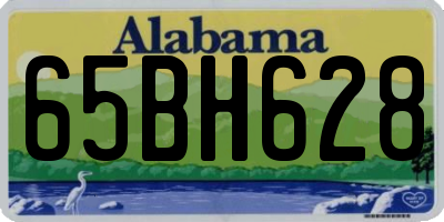 AL license plate 65BH628