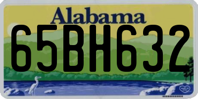 AL license plate 65BH632