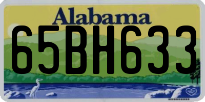 AL license plate 65BH633