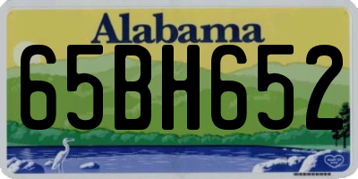 AL license plate 65BH652
