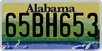 AL license plate 65BH653