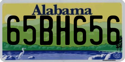 AL license plate 65BH656