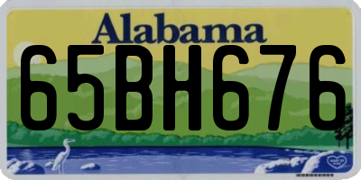 AL license plate 65BH676
