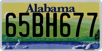 AL license plate 65BH677