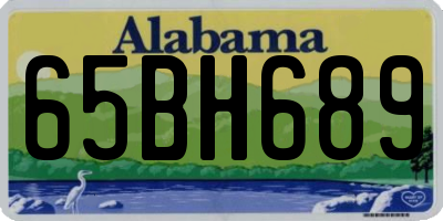 AL license plate 65BH689