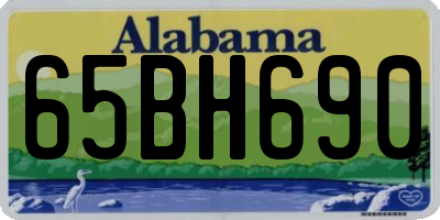 AL license plate 65BH690