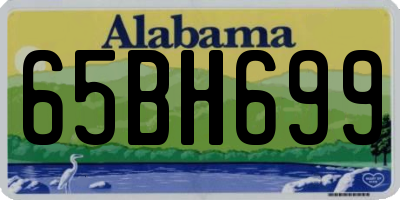 AL license plate 65BH699