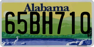 AL license plate 65BH710
