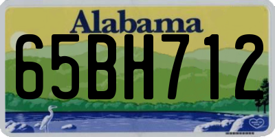 AL license plate 65BH712