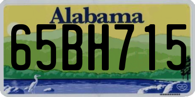 AL license plate 65BH715