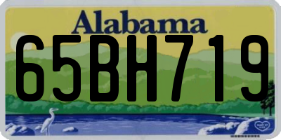 AL license plate 65BH719