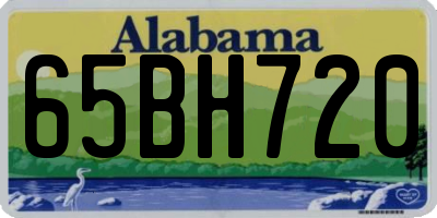 AL license plate 65BH720