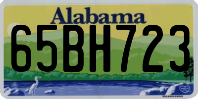 AL license plate 65BH723