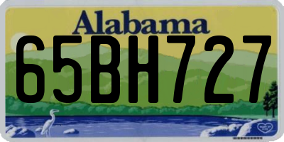 AL license plate 65BH727