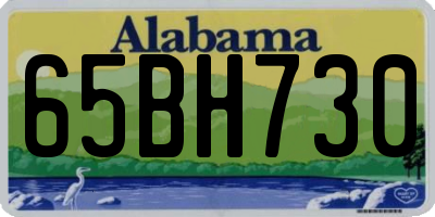 AL license plate 65BH730