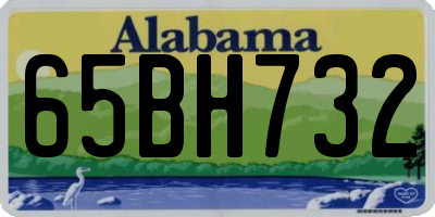 AL license plate 65BH732