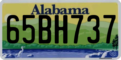 AL license plate 65BH737