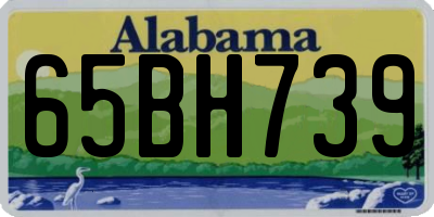 AL license plate 65BH739