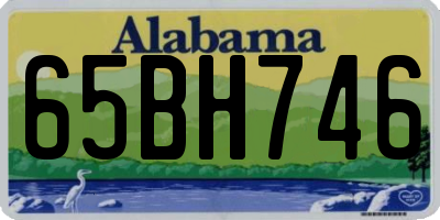 AL license plate 65BH746