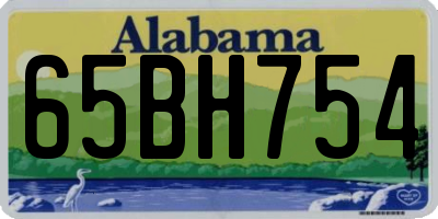 AL license plate 65BH754