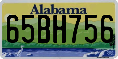 AL license plate 65BH756