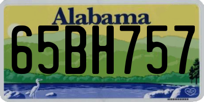 AL license plate 65BH757