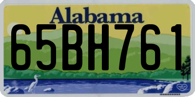 AL license plate 65BH761