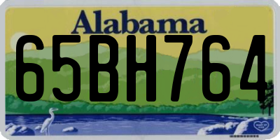 AL license plate 65BH764