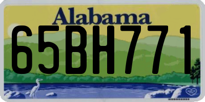 AL license plate 65BH771
