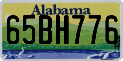AL license plate 65BH776