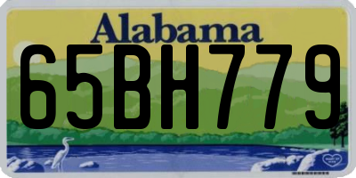 AL license plate 65BH779