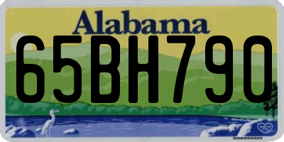 AL license plate 65BH790