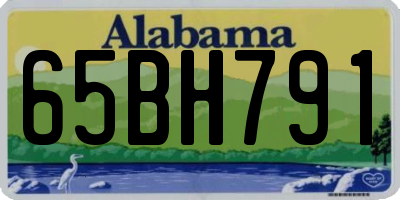 AL license plate 65BH791